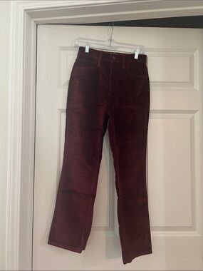 Universal Thread Burgundy Corduroy Straight-Leg Jeans
